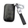 JVCV® Soft Handmade Lychee Pattern Leather Key Cover Compatible with Land Rover and Jaguar Smart Key