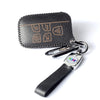 JVCV® Soft Handmade Lychee Pattern Leather Key Cover Compatible with Land Rover and Jaguar Smart Key