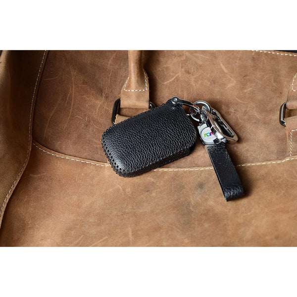 JVCV® Soft Handmade Lychee Pattern Leather Key Cover Compatible with Land Rover and Jaguar Smart Key
