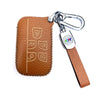 JVCV® Soft Handmade Lychee Pattern Leather Key Cover Compatible with Land Rover and Jaguar Smart Key
