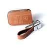 JVCV® Soft Handmade Lychee Pattern Leather Key Cover Compatible with Land Rover and Jaguar Smart Key