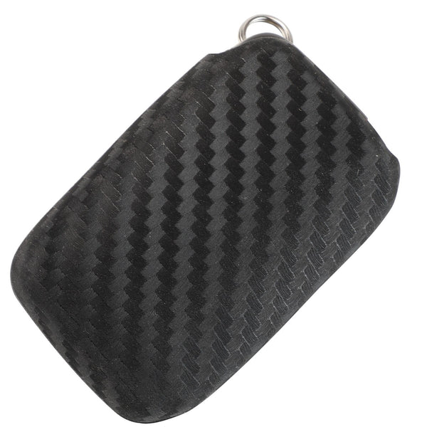 Carbon Fiber Pattern Key Cover Compatible with Land Rover and Jaguar Smart Key (Black)
