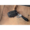 JVCV® Soft Handmade Lychee Pattern Leather Key Cover Compatible with Kia Sonet Seltos Carens 4 Button Smart Key