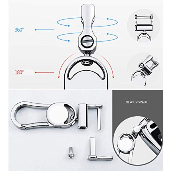 JVCV® Car Styling Soft Handmade Leather Key Cover Compatible with Kia Seltos 4 Button Smart Key