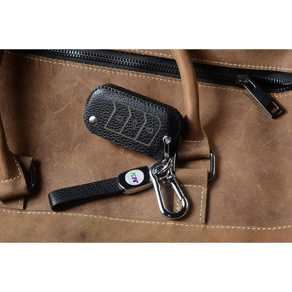 JVCV® Soft Handmade Lychee Pattern Leather Key Cover Compatible with Mahindra XUV 700, Thar, Marazzo, Bolero, Scorpio, Scorpio N, XUV 300, TUV300 Plus and XUV 400 EV 3 Button flip Key