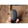 JVCV® Soft Handmade Lychee Pattern Leather Key Cover Compatible with MG ZS EV and Astor Smart Key