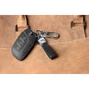JVCV® Soft Handmade Lychee Pattern Leather Key Cover Compatible with MG ZS EV and Astor Smart Key