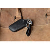 JVCV® Soft Handmade Lychee Pattern Leather Key Cover Compatible with MG ZS EV and Astor Smart Key