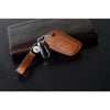 JVCV® Soft Handmade Lychee Pattern Leather Key Cover Compatible with MG ZS EV and Astor Smart Key