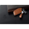 JVCV® Soft Handmade Lychee Pattern Leather Key Cover Compatible with MG ZS EV and Astor Smart Key