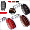 JVCV® Handmade Leather Car Key Cover – Compatible with Hyundai Verna 3 Button Smart Key