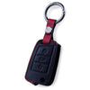 JVCV® Soft Handmade Leather Key Cover Compatible with Skoda Slavia Kushaq Taigun Tiguan Virtus Octavia Kodiaq Superb Folding Key