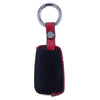 JVCV® Soft Handmade Leather Key Cover Compatible with Skoda Slavia Kushaq Taigun Tiguan Virtus Octavia Kodiaq Superb Folding Key