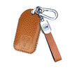JVCV® Soft Handmade Lychee Pattern Leather Key Cover Compatible with Suzuki Jimny, Fronx, Grand Vitara, BALENO, XL6, Swift, ERTIGA, DZIRE and Toyota Glanza Urban Cruiser Hyryder 2 Button Smart Key