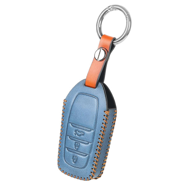 JVCV® Soft Handmade Leather Key Cover Compatible with Toyota Fortuner, Hilux, Innova Crysta, Fortuner Legender, Innova HyCross, Land Cruiser 2B/3B Smart Key