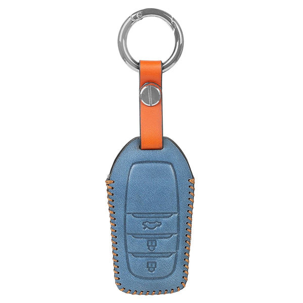 JVCV® Soft Handmade Leather Key Cover Compatible with Toyota Fortuner, Hilux, Innova Crysta, Fortuner Legender, Innova HyCross, Land Cruiser 2B/3B Smart Key