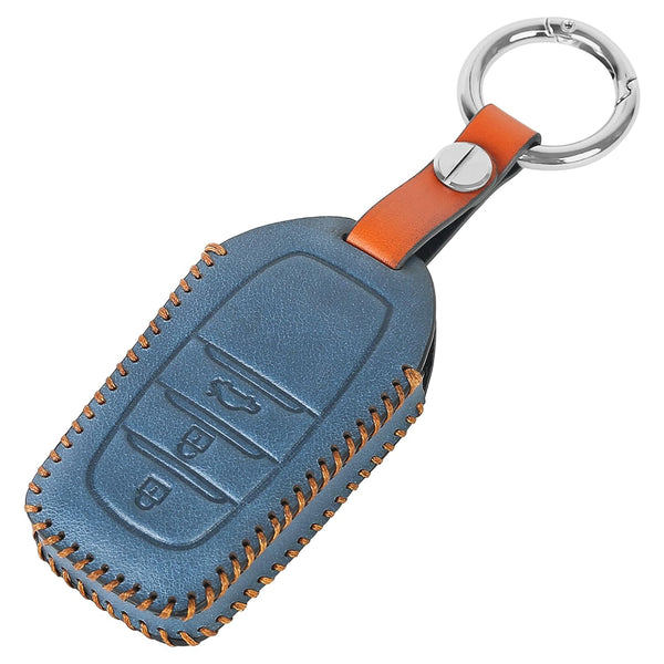 JVCV® Soft Handmade Leather Key Cover Compatible with Toyota Fortuner, Hilux, Innova Crysta, Fortuner Legender, Innova HyCross, Land Cruiser 2B/3B Smart Key