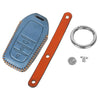 JVCV® Soft Handmade Leather Key Cover Compatible with Toyota Fortuner, Hilux, Innova Crysta, Fortuner Legender, Innova HyCross, Land Cruiser 2B/3B Smart Key