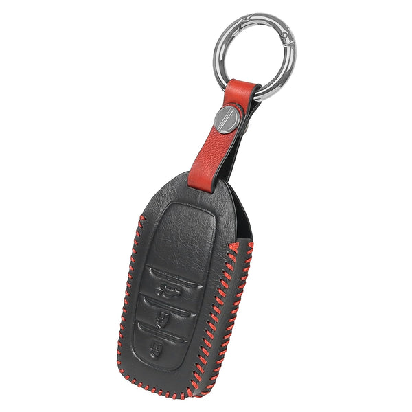 JVCV® Soft Handmade Leather Key Cover Compatible with Toyota Fortuner, Hilux, Innova Crysta, Fortuner Legender, Innova HyCross, Land Cruiser 2B/3B Smart Key