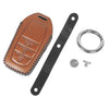 JVCV® Soft Handmade Leather Key Cover Compatible with Toyota Fortuner, Hilux, Innova Crysta, Fortuner Legender, Innova HyCross, Land Cruiser 2B/3B Smart Key