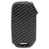 Hard Case Key Cover Compatible with Kia Seltos 2023 Facelift HTX and Carens X Line 4 Button Smart Key (Carbon Black)