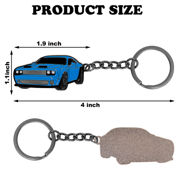 JVCV® Metal Car Model Keychain – Premium Automotive Keyring & Stylish Gift for Car Lovers, Enthusiasts & Collectors