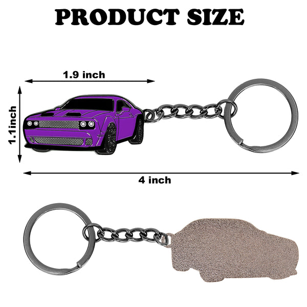 JVCV® Metal Car Model Keychain – Premium Automotive Keyring & Stylish Gift for Car Lovers, Enthusiasts & Collectors