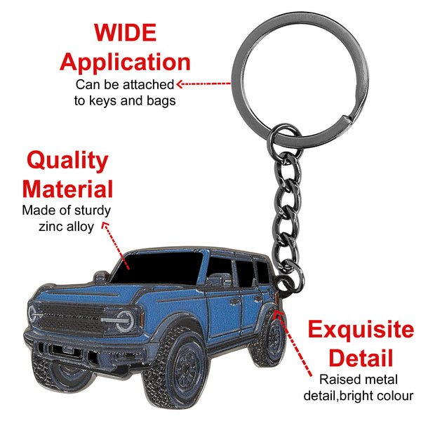 JVCV® Metal Car Model Keychain – Premium Automotive Keyring & Stylish Gift for Car Lovers, Enthusiasts & Collectors