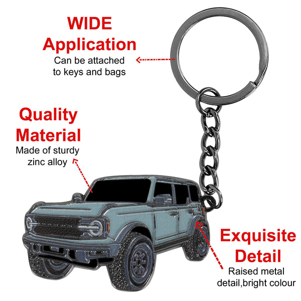 JVCV® Metal Car Model Keychain – Premium Automotive Keyring & Stylish Gift for Car Lovers, Enthusiasts & Collectors