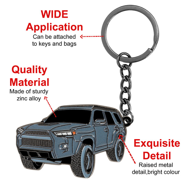 JVCV® Metal Car Model Keychain – Premium Automotive Keyring & Stylish Gift for Car Lovers, Enthusiasts & Collectors