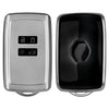 JVCV® Soft Matte Finish TPU Key Cover Compatible with Renault Kiger Triber Smart Key (GunMetal Grey)