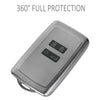JVCV® Soft Matte Finish TPU Key Cover Compatible with Renault Kiger Triber Smart Key (GunMetal Grey)