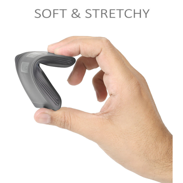 JVCV® Soft Matte Finish TPU Key Cover Compatible with Renault Kiger Triber Smart Key (GunMetal Grey)