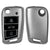JVCV® Soft Matte Finish TPU Cover Compatible with Skoda Kushaq Slavia Taigun Tiguan Virtus Octavia Kodiaq Superb Folding Key (GunMetal Grey)