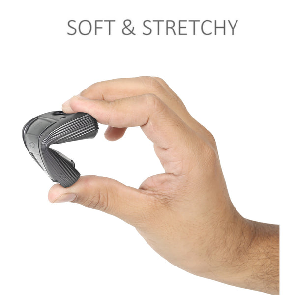 JVCV® Soft Matte Finish TPU Cover Compatible with Skoda Kushaq Slavia Taigun Tiguan Virtus Octavia Kodiaq Superb Folding Key (GunMetal Grey)