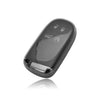JVCV® Soft TPU Transparent Cover Compatible with Jeep Compass Trailhawk Push Button Smart Key (Transparent Black)