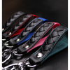 Car Keychain Accessories with Alloy Metal and Braided Leather Horseshoe Buckle Key Organiser for Men and Women