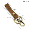 JVCV® 2 Pack Leather Universal Keychain with Zinc Alloy Buckle Light weight Ring Hook Accessories Holder Organizer for Car Bike Home Office Keys for Men and Women