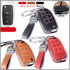 JVCV® Soft Handmade Lychee Pattern Leather Key Cover Compatible with Volkswagen Polo Vento Jetta Ameo Passat and Skoda Rapid Laura Superb Octavia Fabia Yeti Folding Key