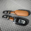 JVCV® Leather Universal Keychain with Zinc Alloy Buckle Light weight Ring Hook Accessories Holder Organizer for Car Bike Home Office Keys for Men and Women