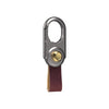 JVCV® Leather Universal Keychain with Zinc Alloy Buckle Light weight Ring Hook Accessories Holder Organizer for Car Bike Home Office Keys for Men and Women
