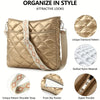 JVCV® Women’s Quilted Puffer Crossbody Bag – Lightweight & Stylish Shoulder Bag with Adjustable Strap – Perfect for Everyday & Travel