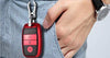 JVCV® Premium Soft TPU Leather Pattern Key Cover Compatible with Kia Seltos Sonet Carens 3 Button Push Start Car Key