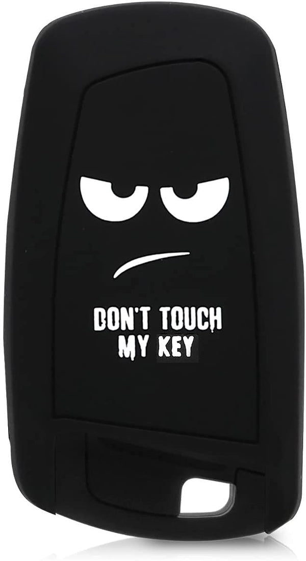 JVCV® Car Key Cover Compatible with BMW Smart Key - Don't Touch My Key