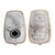 JVCV® Marble Gold Border TPU Key Cover Compatible with Tata Nexon, Harrier, Tiago EV, Altroz, Tigor, Safari, Nexon EV, Punch, Punch EV 4 Button Smart Key