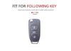 JVCV® Car Key Cover Compatible with Tata Curvv Tiago Tigor Punch Nexon Zest Bolt Safari Storme Flip Key - Rally Stripe