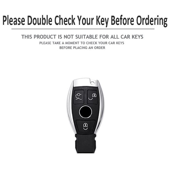 JVCV® Marble Gold Border TPU Key Cover Compatible with Mercedes Benz Smart Key