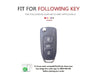JVCV® Car Key Cover Compatible with Tata Curvv Tiago Tigor Punch Nexon Zest Bolt Safari Storme Flip Key - Rally Stripe
