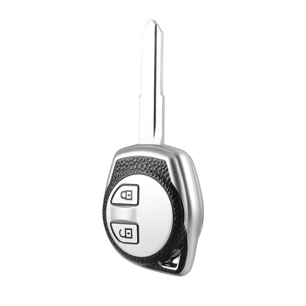 JVCV® Premium Soft TPU Leather Pattern Key Cover Compatible with 2 Button Key for Maruti Suzuki Swift Baleno S-Cross Ciaz Dzire WagonR SX4 Ritz