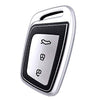 JVCV® Premium Soft TPU Leather Pattern Key Cover Compatible with New MG Hector, Hector Plus and Windsor EV Smart Key